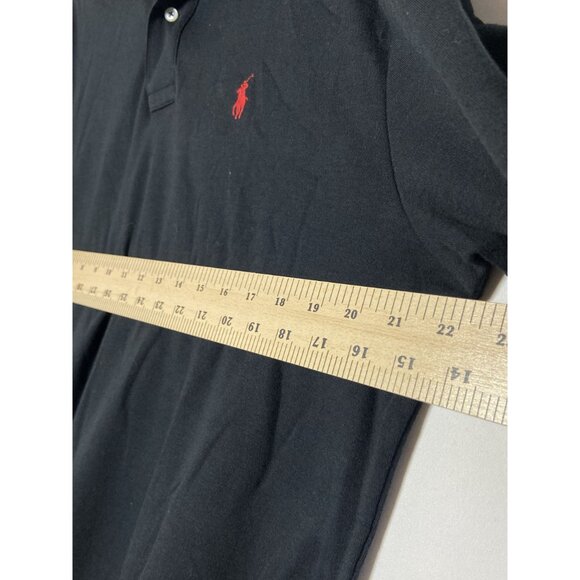Polo By Ralph Lauren Men's Polo Shirt Black 100% Cotton Short Sleeve Size Large - Picture 5 of 8